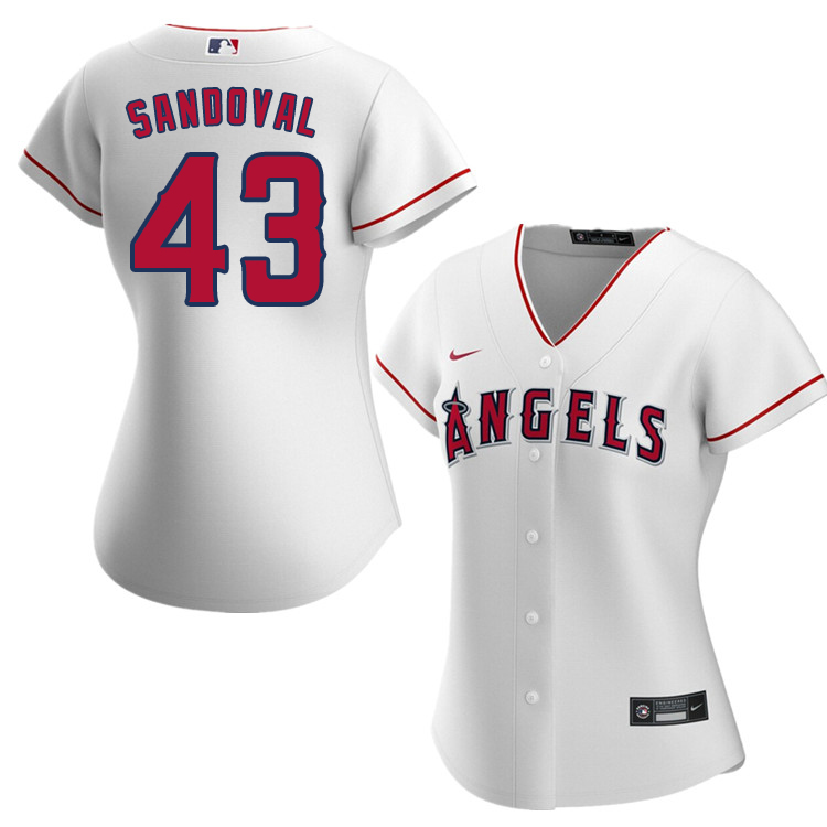 Nike Women #43 Patrick Sandoval Los Angeles Angels Baseball Jerseys Sale-White